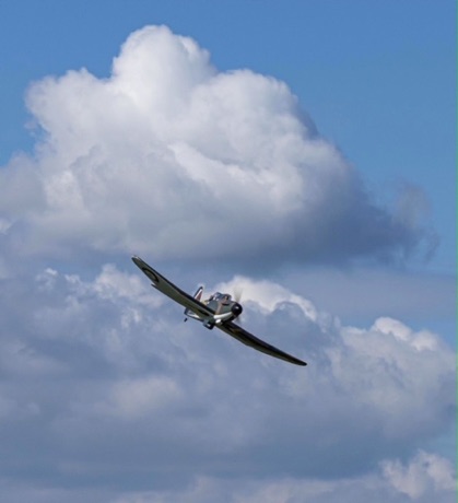 Harry's Boulton Paul Defiant on maiden day, 13th April Harry's Boulton Paul Defiant on maiden day, 13th April