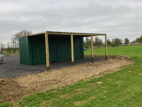 The veranda taking shape, April 2021 The veranda taking shape, April 2021